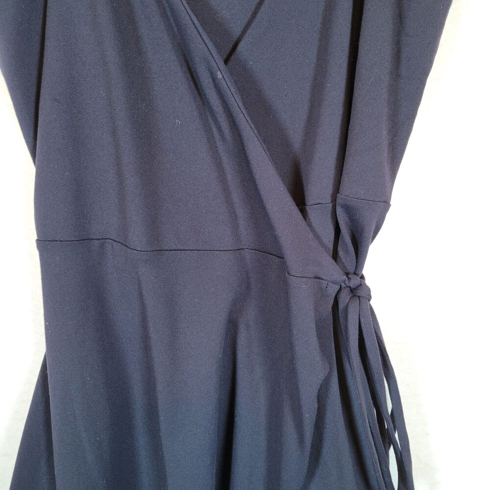 Susana Monaco Womens Wrap Short Dress Size Small Blue Tank Spaghetti Strap Sexy - Picture 3 of 8